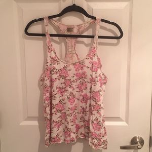 NORDSTROM Brand Make+Model Floral Racerback Tank
